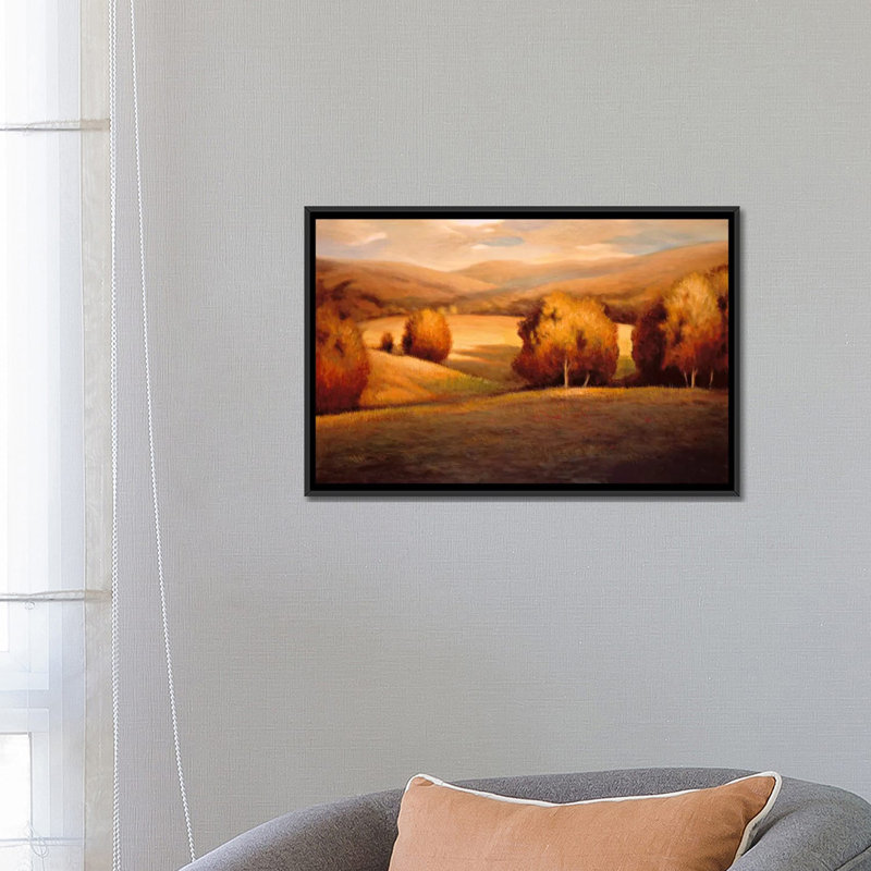 «Backcountry I» par Helen Pierson, reproduction d'art sur toile tendue, H 18 po x l 26 po x P 1,5 po, Toile avec cadre noir
