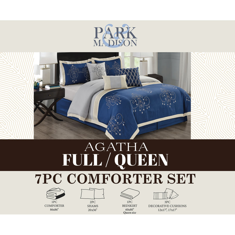 Agatha Paisley Comforter, Queen Comforter + 6 Additional Pieces