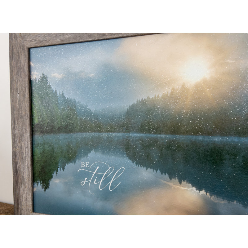 «Be Still», impression encadrée