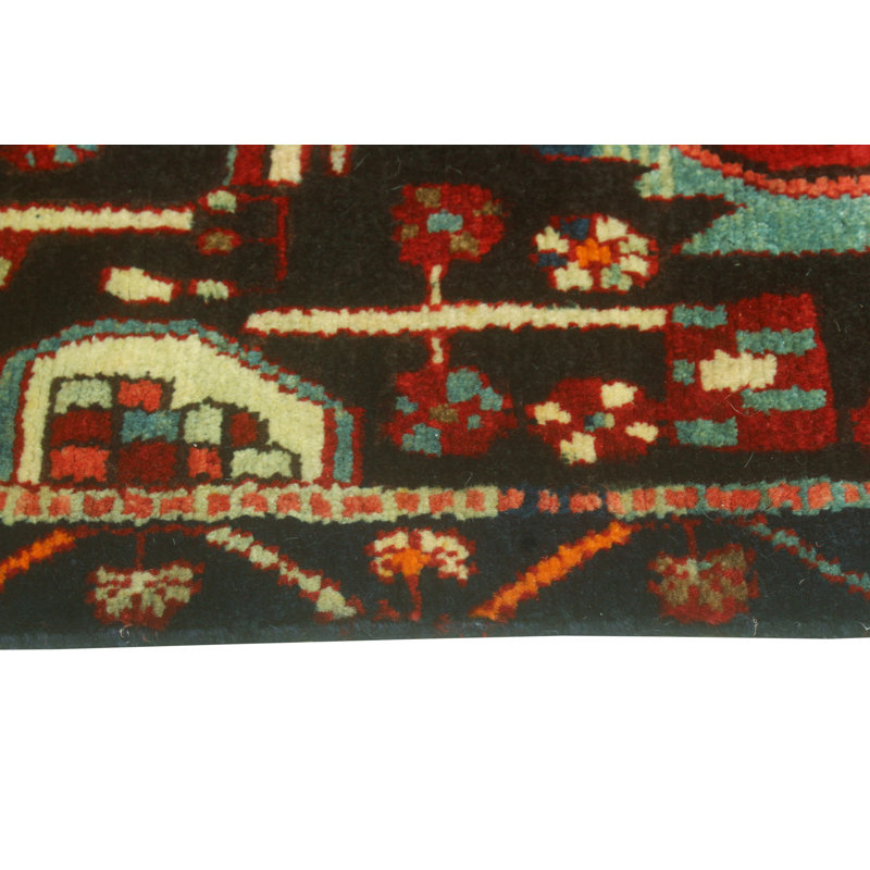 Fateha One-of-a-Kind 3'3" X 8'4" 1980s Runner Wool Area Rug