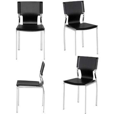 Chaise de salle à manger en cuir