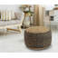 Repose-pieds 18 po en jute brun clair