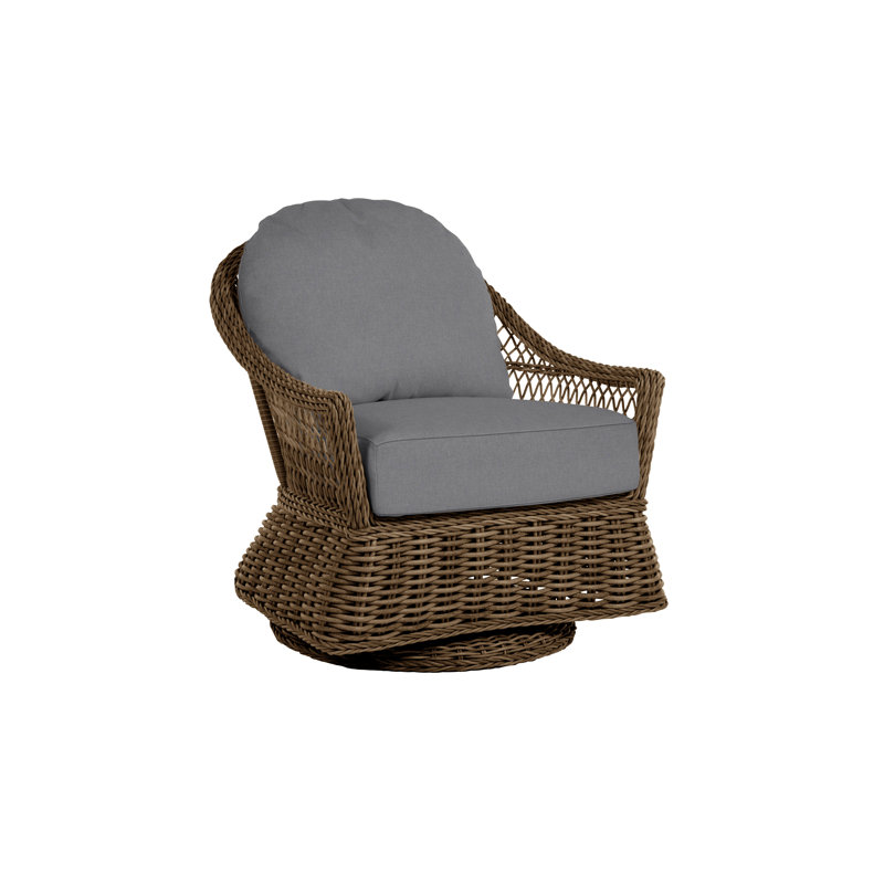 Fauteuil oscillant tissé Soho - Raphia, Raphia, Welt, Verona brume
