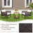 2 - Person Patio Conversation Set with Cushions