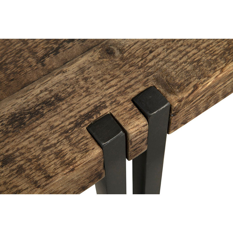 Console Sherwood de 63 po de large en pin récupéré, brun