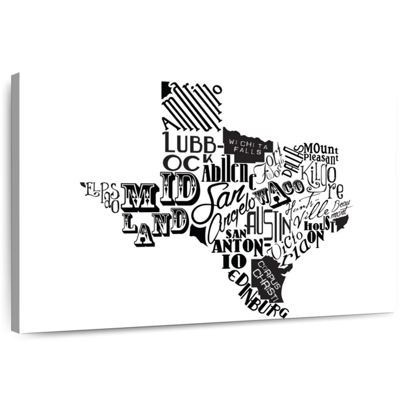 Aliaz Texas - noir, H 16 po x l 24 po