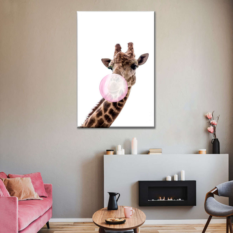 Girafe à bulles, H 48 po x l 32 po x P 1,25 po