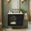 Ensemble de meuble-lavabo 24 po avec lavabo, armoire de rangement à 2 tiroirs et porte vitrée, unité murale étanche (beige / noir / blanc)-2141046514