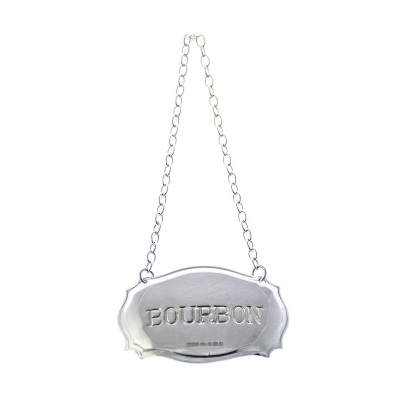 Decanter Label Chippendale Design Bourbon