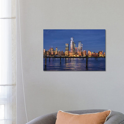 Midtown Manhattan at Dusk, New York City 1 Piece Wrapped Canvas Wall Art