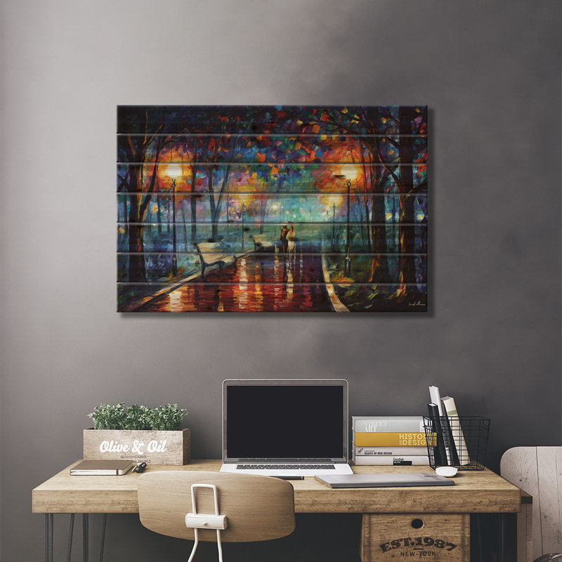 «Misty Mood» par Leonid Afremov - impression sur bois sans cadre