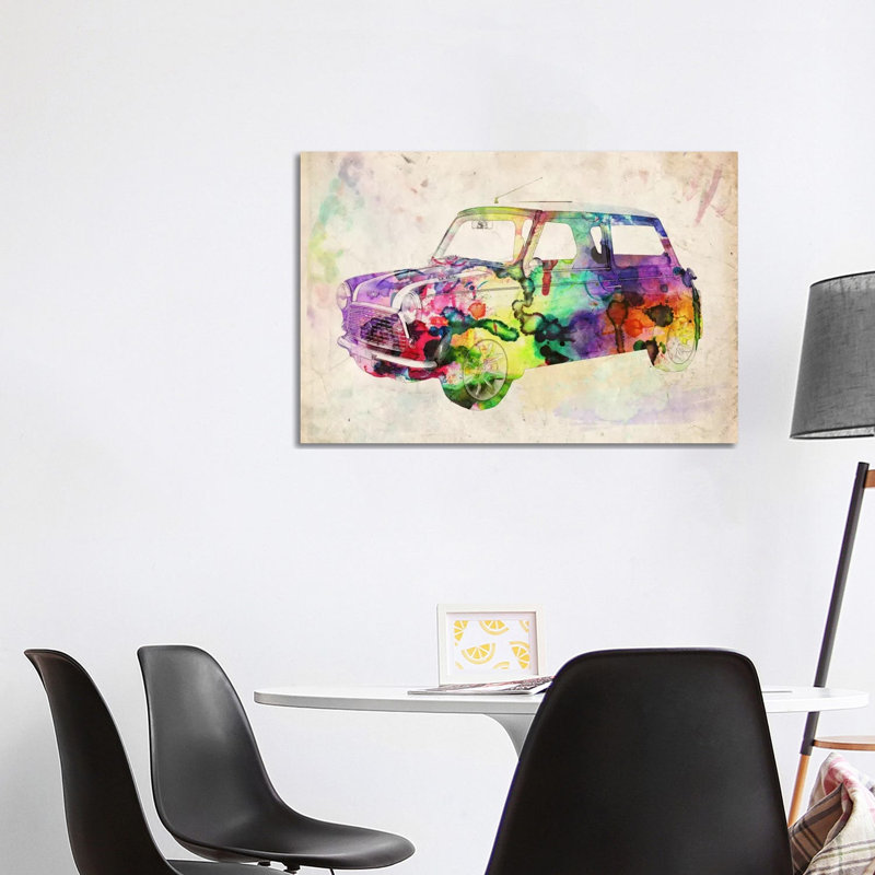 Mini Cooper (Urban) II by Michael Tompsett - Wrapped Canvas Painting, 101.6 cm H x 66.04 cm W x 1.91 cm D