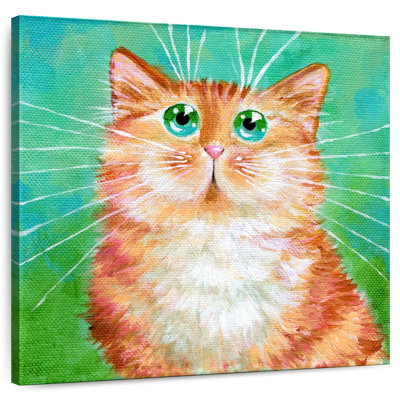 Crowle Ginger Tabby On Super Green