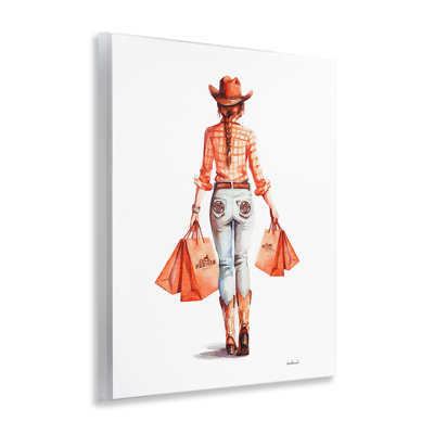  Modern Chic Cowgirl Wall Plaque Art by Amanda Greenwood
