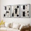 ABSTRACT Series CCGLV III - Impression sur mesure de qualité supérieure avec mat - 3 pièces-485547209-485547213