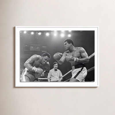 Adom "Muhammad Ali Punching Joe Frazier" Print