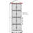 Accent Cabinet, Corner Kitchen Storage Cabinet With Shelves For Bathroom, Living Room, Kitchen-1353087416