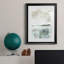 Summer Teal II - peinture sur toile encadrée-1502087518-1502087519