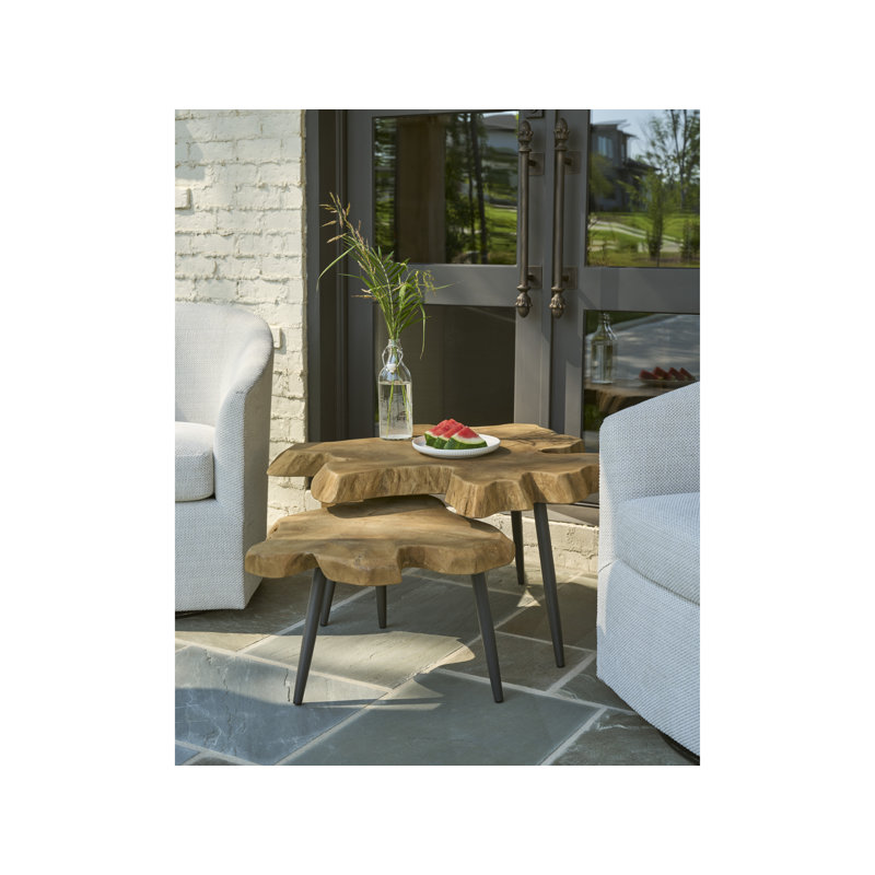 Oasis Solid Wood Nesting End Table