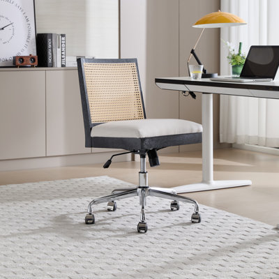 Mid Century Office Chair Task Chair With Back Swivel Office Chair Desk Chair by George Oliver