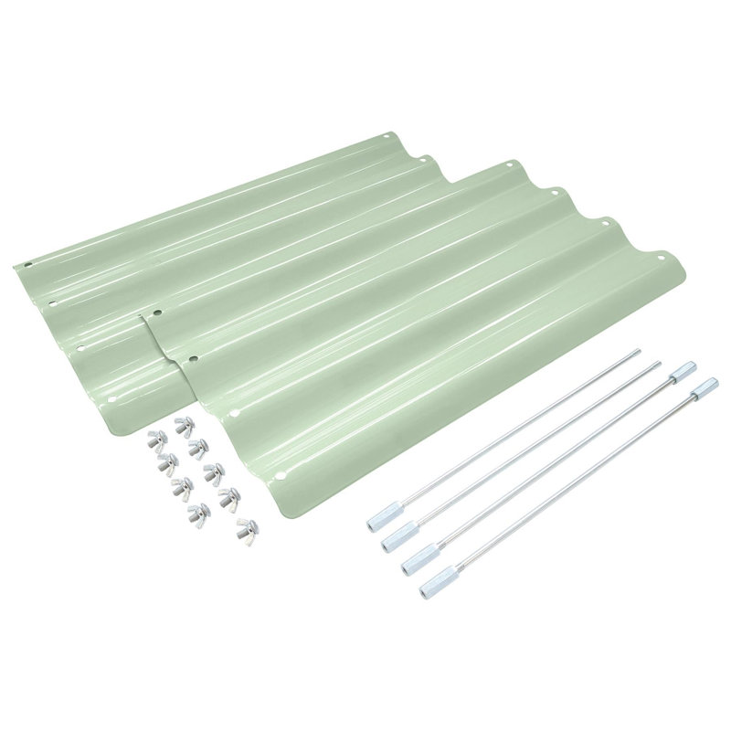 Metal Raised Garden Bed Extensions Kit, Green