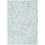 Tapis géométrique bleu / ivoire en laine touffetée à la main de la personne-953666220