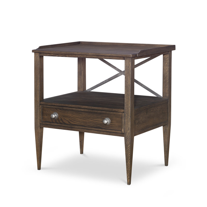 William Nightstand, Brown Rustic
