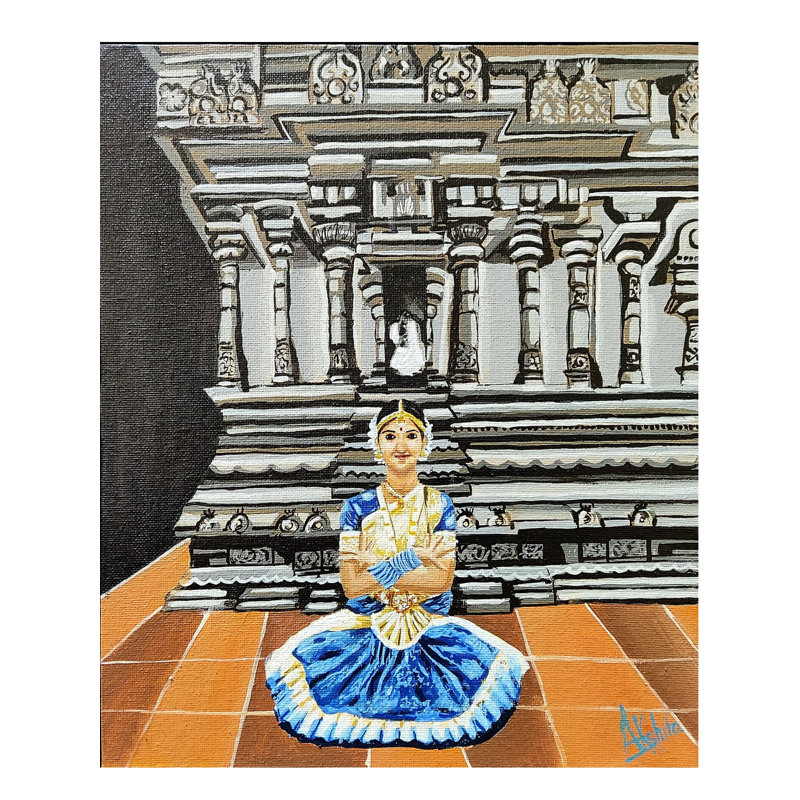 Natyanjali Bharatnatyam | Acrylique sur toile | Akshita Makhja