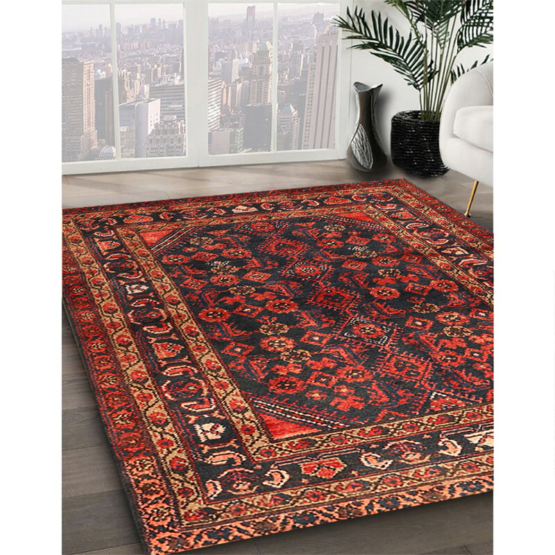 100% Machine Washable Traditional 2866 Area Rug, Square 8'