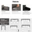 Canapé modulaire rembourré avec repose-pieds réversible Toxi-850920317