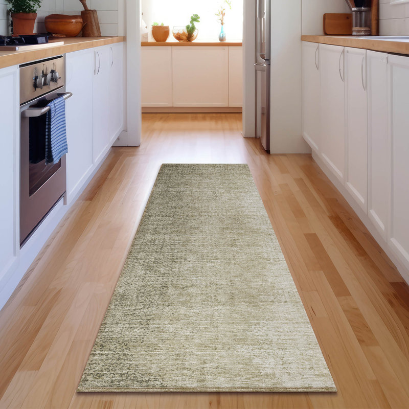 Premium Machine Washable Prisco Brown Rug, Runner 2'3" x 7'6"