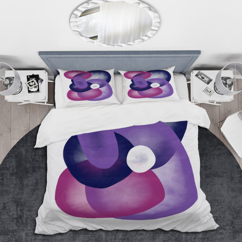 Ensemble de housse de couette en microfibre Maisonli, Housse de couette pour grand lit et 2 taies décor