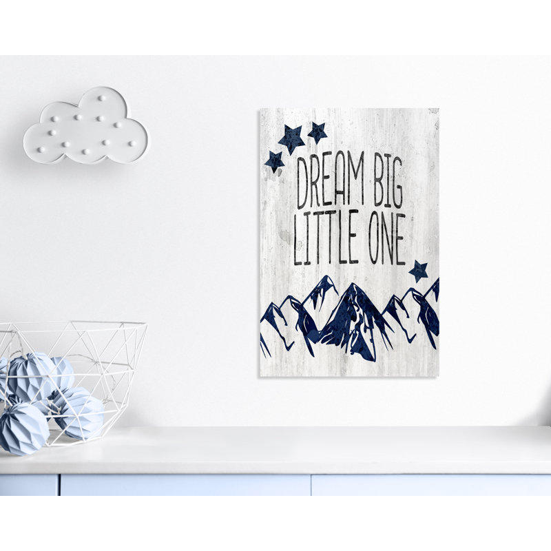 Adhésif décoratif «Dream Big Little One», H 36 po x l 24 po x P 1,5 po, Toile