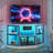 Corner TV Stand With LED Lighting And Built-In Power Outlet, Space-Saving Hexagonal Design, Modern Media Console For Living Room