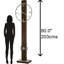Halo 80" Solid Wood Floor Clock