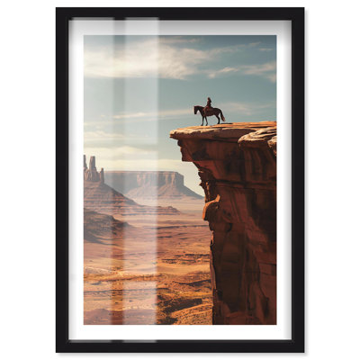 Décoration murale «Above the Canyons Shadowbox» par Notoriart, cadre noir, 10 x 15