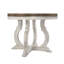 Table de salle à manger ACME Cillin, finition noyer et blanc antique