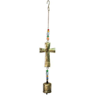 BoHo   Cross Bell, Gold  - Set of 2