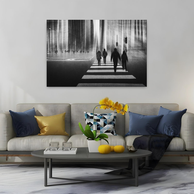 Green Contemporary Zebra Architecture Wall Art, 101.6 cm H x 152.4 cm W