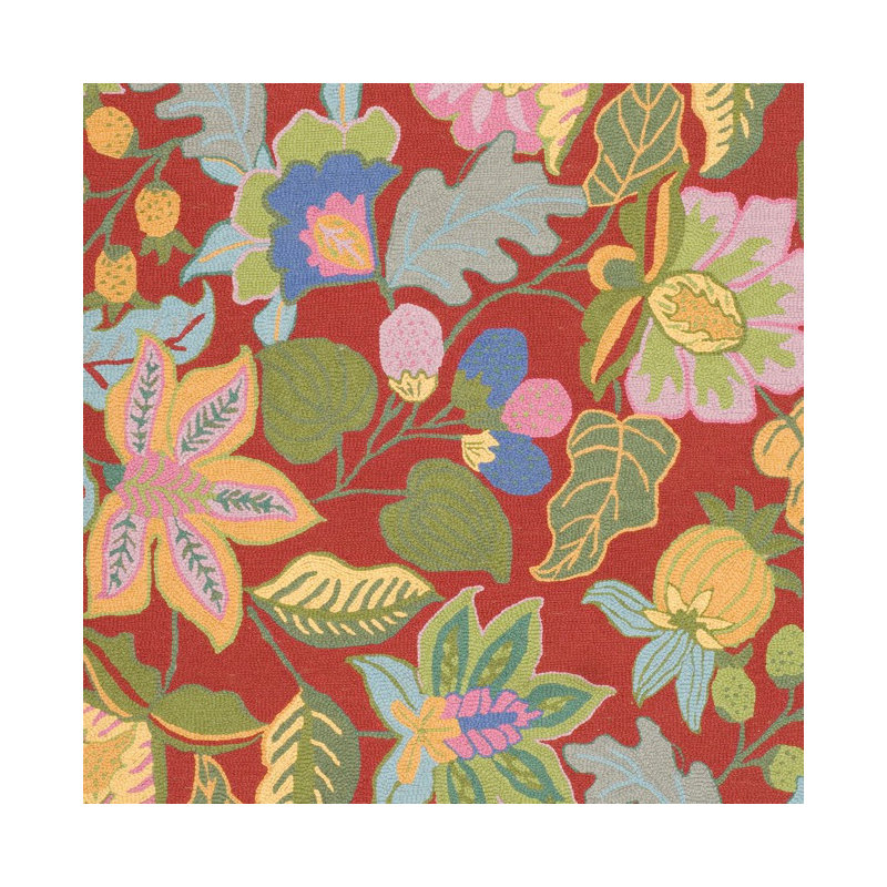Arber Hand Tufted Wool Floral Rug, Rectangle 2'6" x 4'