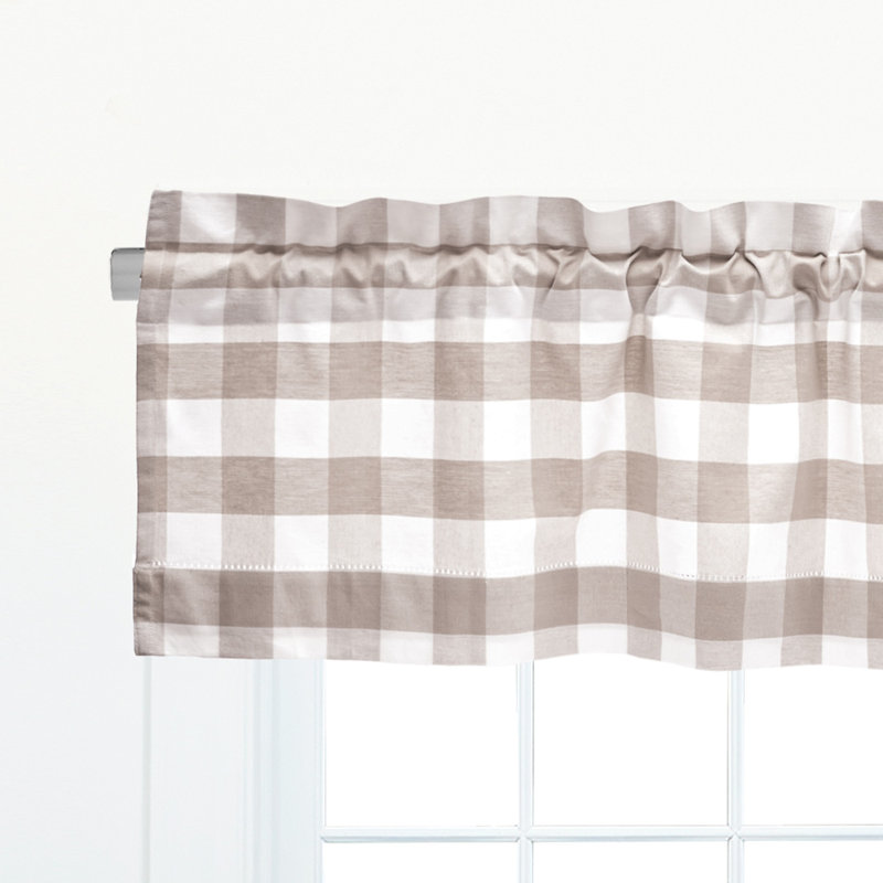 Franklin Cotton Valance Window Treatment, Sandstone