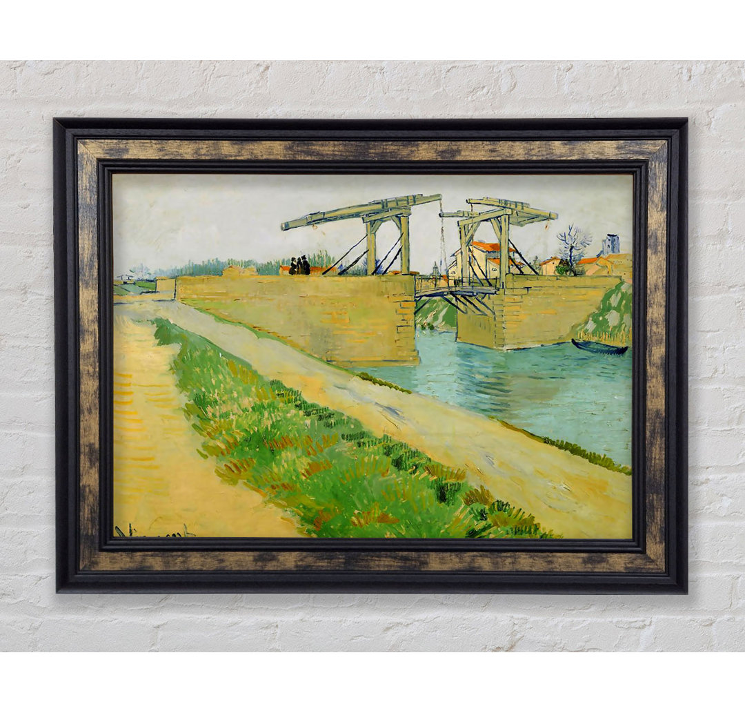 Van Gogh Die Langloisbrücke - Einzelner Bilderrahmen Kunstdrucke