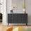 Commode double 6 tiroirs pour chambre double Breux Mid-Century
