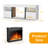 60" Electric Fireplace TV Stand, Fits TVs up to 70", 5100 BTU, 4 Flame & 12 Bed Colors, Sleep Mode, Timer-1949404297