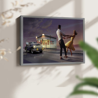 Night Dance -Framed Print - Restickable