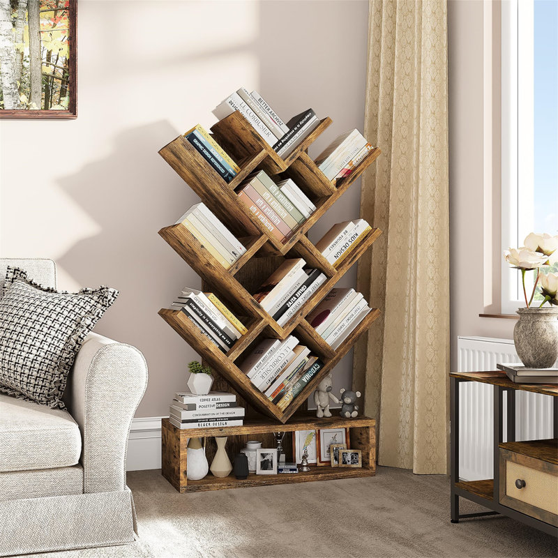 Aengus 103cm H x 57cm W Bookcase, Brown
