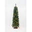 Arbre de Noël artificiel pré-éclairé avec lumières claires-109395169