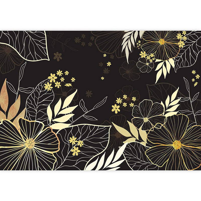 Murale fleurs de la jungle, L 66 po x l 96 po
