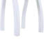 Table de bout rectangulaire en bois d'acacia SELMA en polyuréthane blanc