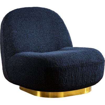 Nikolaos 33.07'' Wide Velvet Swivel Side Chair -  Mercer41, AFB9152A1C1E43BBBF1F53786EE743E2